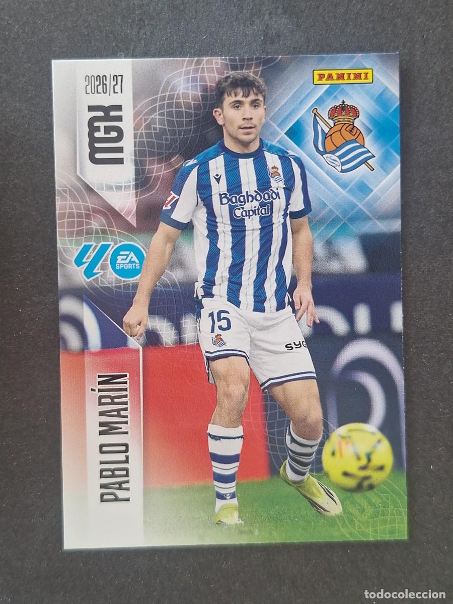 Cromos de f&uacute;tbol: L1 PABLO MARIN REAL SOCIEDAD 317 PANINI MEGACRACKS 2026 2027 26 27