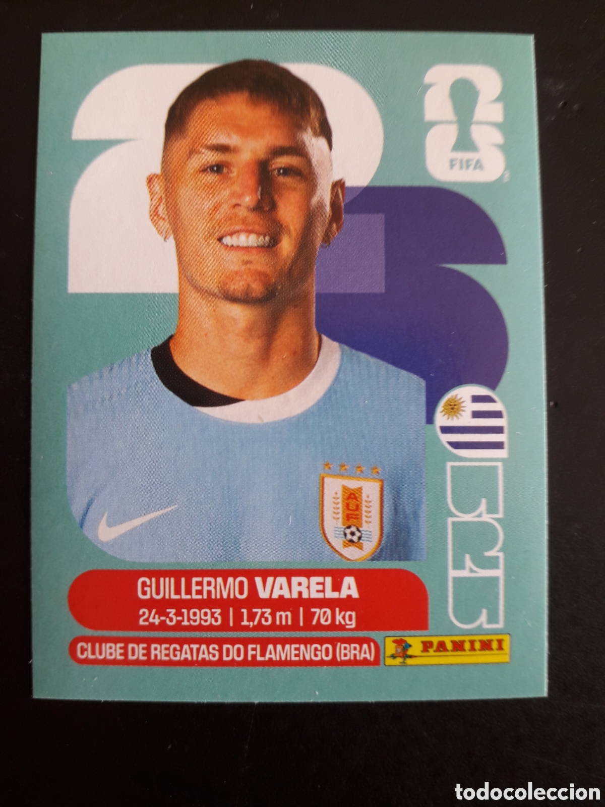 Football Stickers: VARELA URUGUAY URU 8 MUNDIAL F&Uacute;TBOL 2026 FIFA WORLD CUP PANINI SIN PEGAR PEDIDO M&Iacute;NIMO 3&euro;