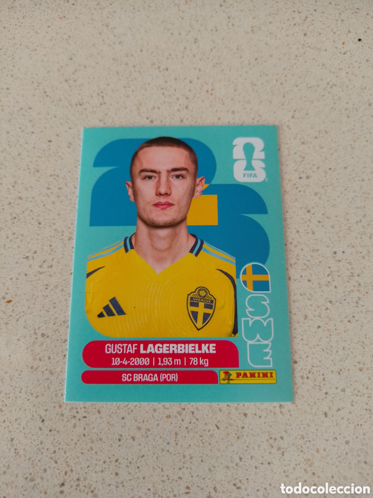 Football Stickers: CROMO NUMERO 7 LAGERBIELKE SUECIA. MUNDIAL 2026. PANINI.