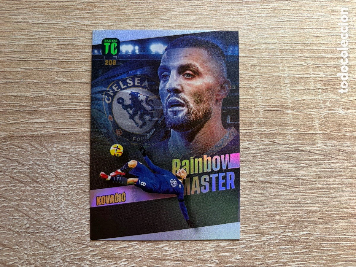 Football Stickers: 208 MATEO KOVACIC PANINI TOP CLASS 2023 TC 23 CHELSEA RAINBOW MASTER