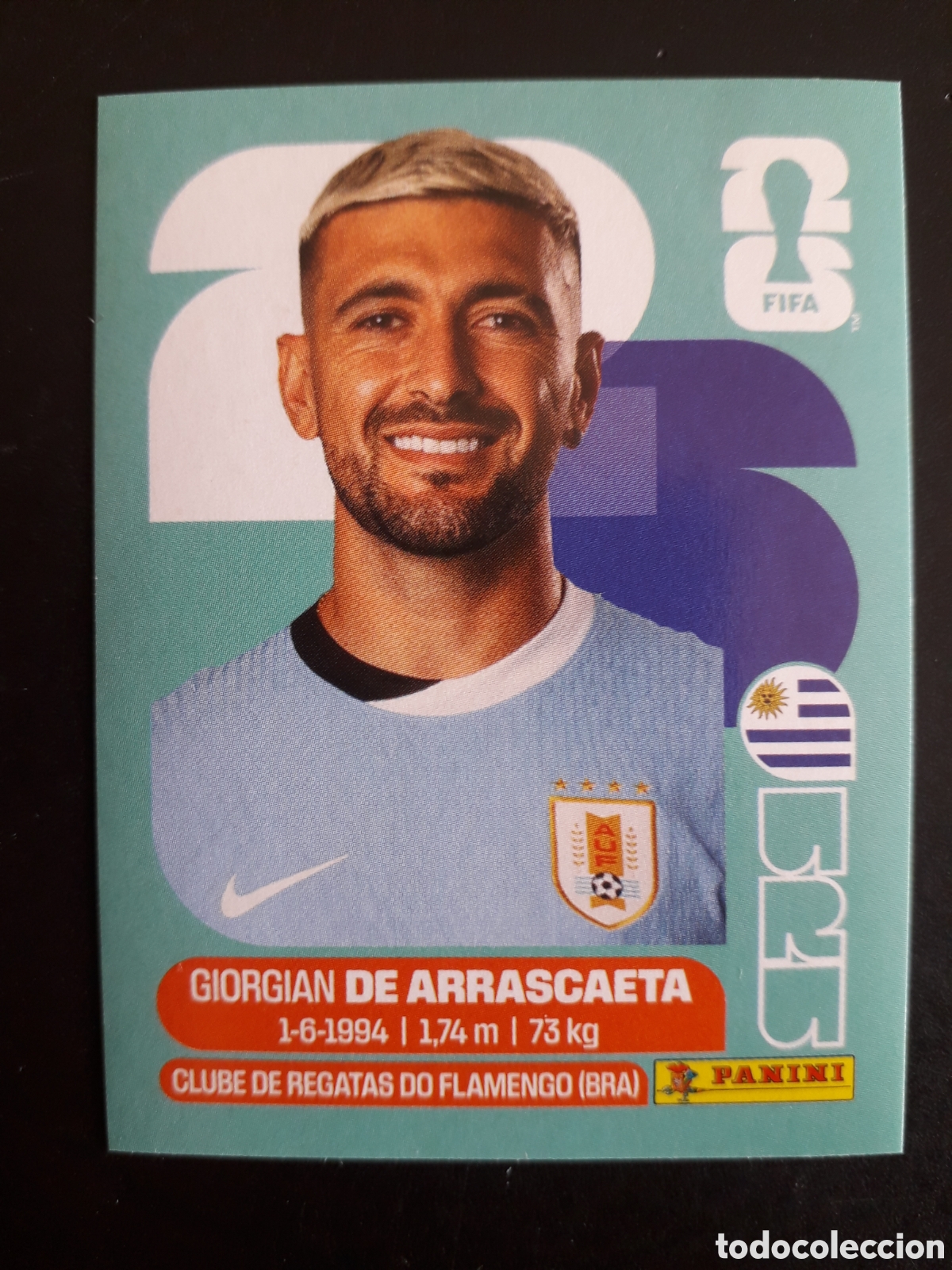 Football Stickers: DE ARRASCAETA URUGUAY URU 11 MUNDIAL F&Uacute;TBOL 2026 FIFA WORLD CUP PANINI SIN PEGAR PEDIDO M&Iacute;NIMO 3&euro;