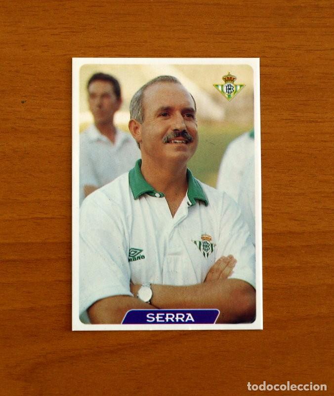 Football Stickers: Real Betis -N&ordm; 38 Serra Ferrer Entrenador -Las Fichas de la Liga 95-96-1995-1996 -Mundicromo Sport