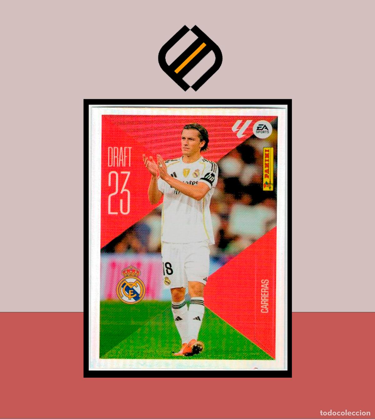 Football Stickers: LIGA ESTE 2026 2027 26 27 PANINI DRAFT 23 N&ordm; 5 CARRERAS REAL MADRID STICKER ALB&Uacute;M COLECCI&Oacute;N