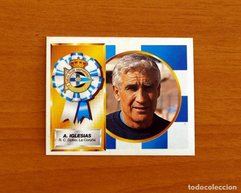 Football Stickers: Deportivo La Coru&ntilde;a -Arsenio Iglesias Entrenador -Ediciones Este Liga 1994-1995, 94-95 -Nunca pegado