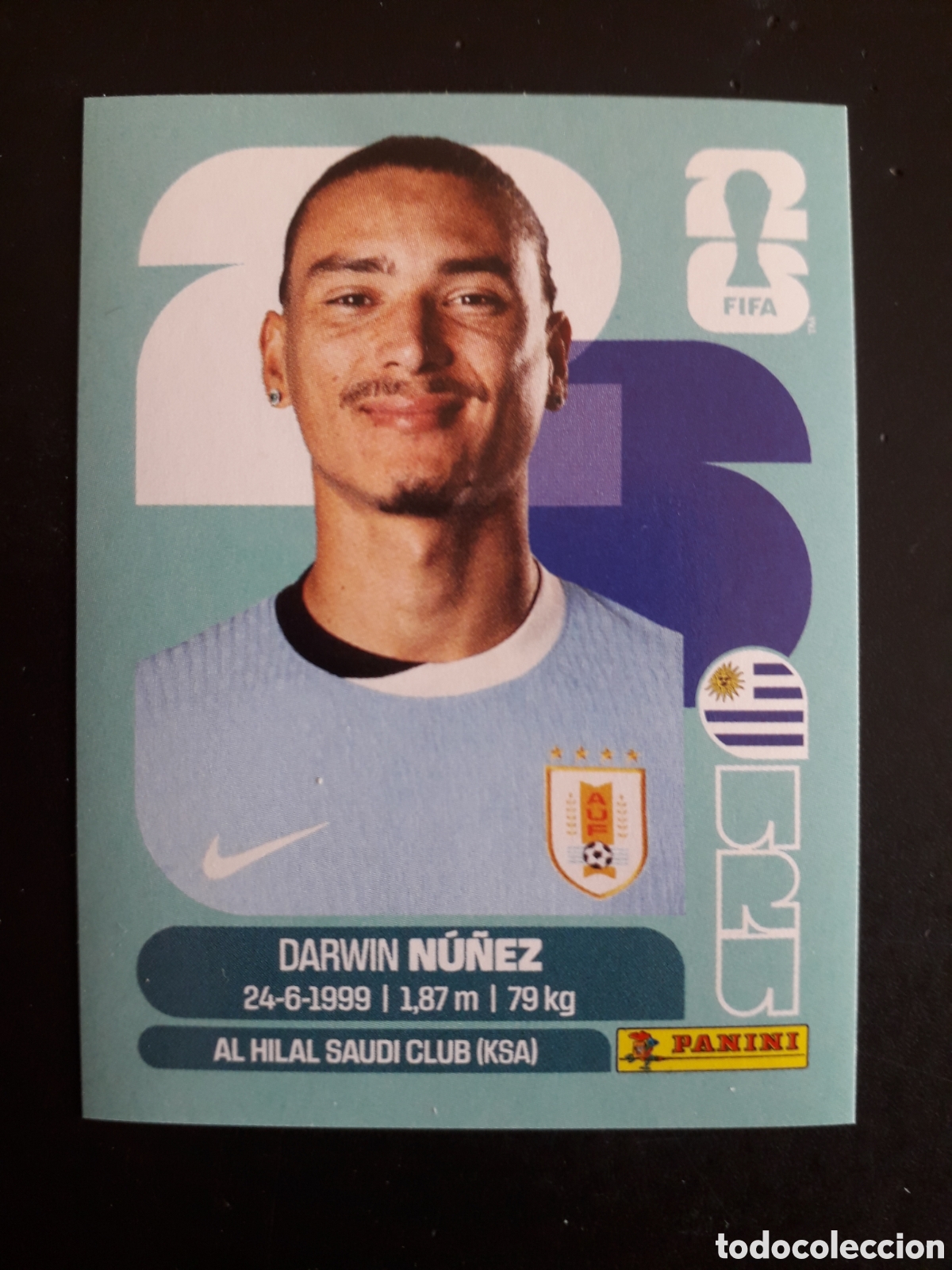 Football Stickers: DARWIN N&Uacute;&Ntilde;EZ URUGUAY URU 17 MUNDIAL F&Uacute;TBOL 2026 FIFA WORLD CUP PANINI SIN PEGAR PEDIDO M&Iacute;NIMO 3&euro;