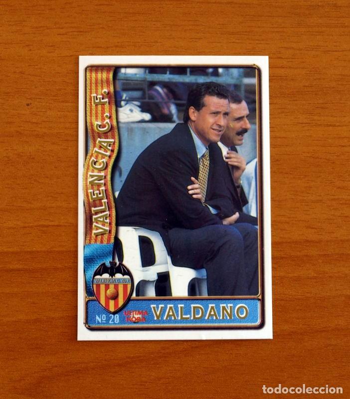 Cromos de f&uacute;tbol: Valencia-N 20 Valdano Entrenador-&Uacute;ltima Hora-Mundicromo Las Fichas de la Liga F&uacute;tbol 1996-1997-96-97