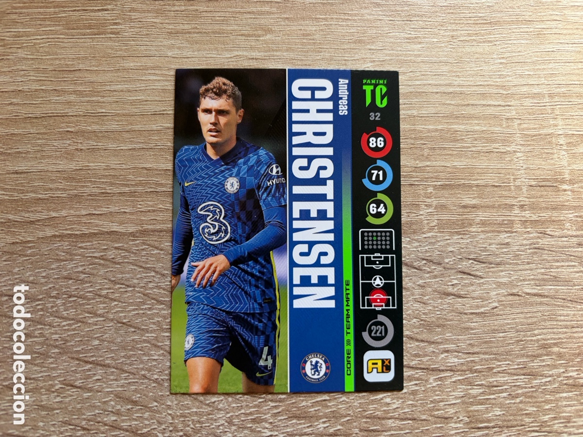 Cromos de f&uacute;tbol: 32 ANDREAS CHRISTENSEN PANINI TOP CLASS 2023 TC 23 CHELSEA CORE TEAM MATE