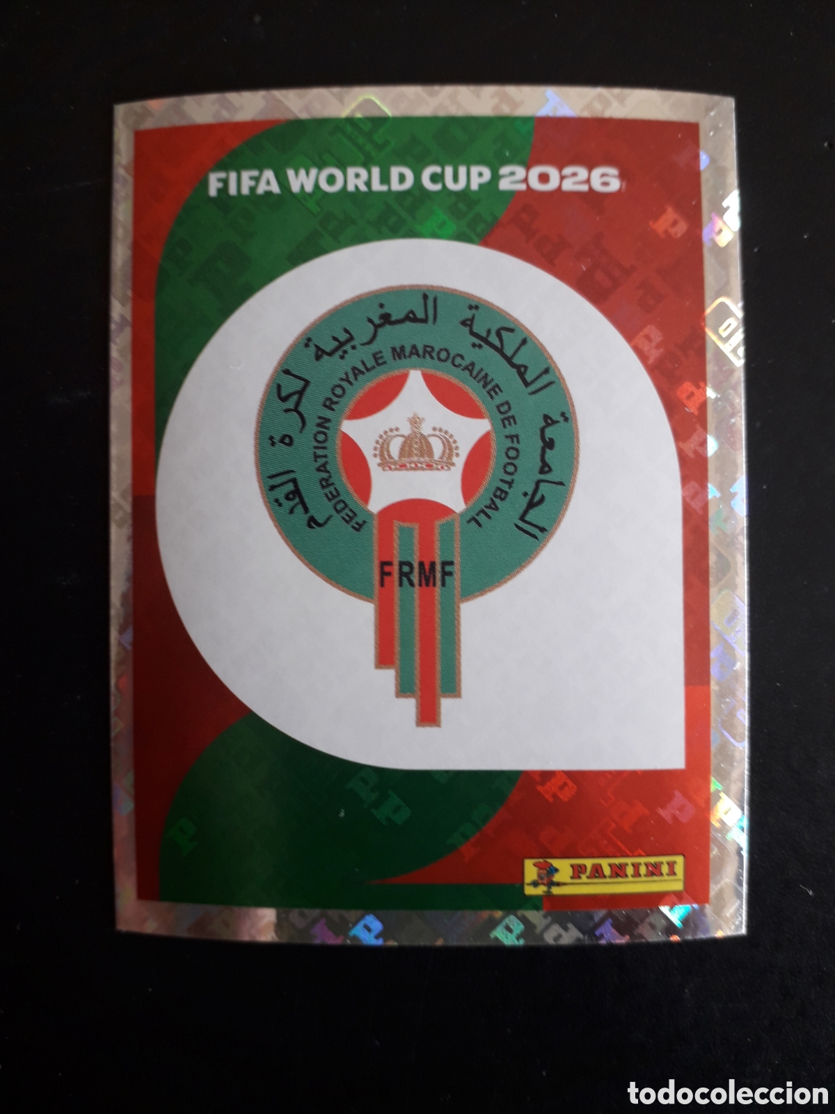 Cromos de f&uacute;tbol: ESCUDO MARRUECOS MAR 1 MUNDIAL F&Uacute;TBOL 2026 FIFA WORLD CUP PANINI SIN PEGAR PEDIDO M&Iacute;NIMO 3&euro;