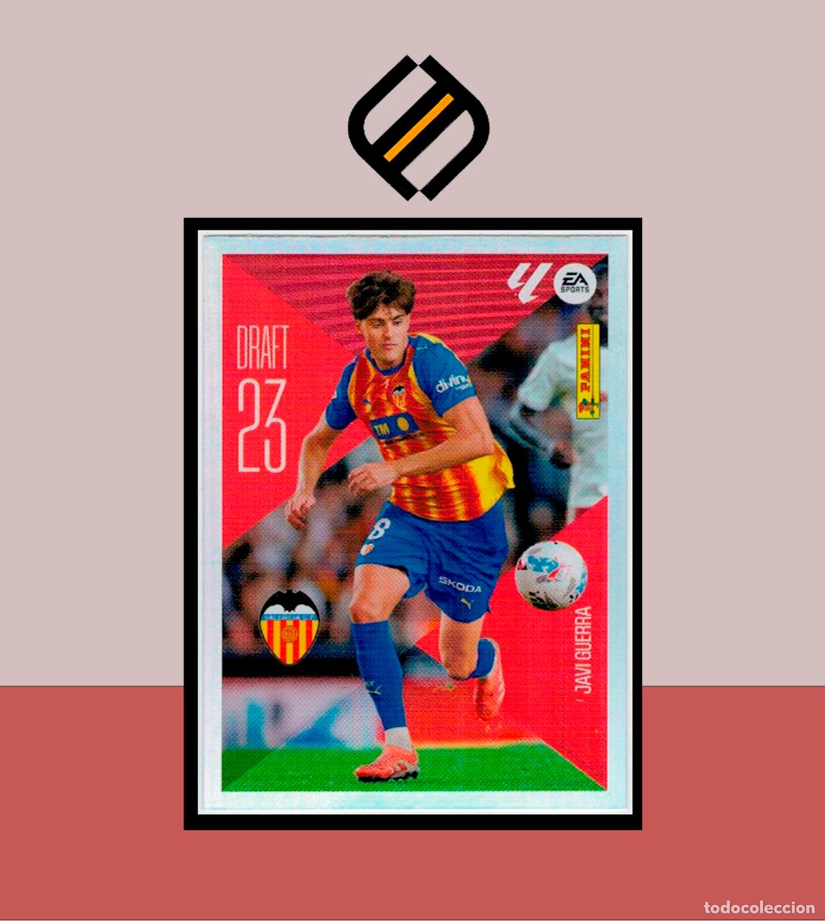 Cromos de f&uacute;tbol: LIGA ESTE 2026 2027 26 27 PANINI DRAFT 23 N&ordm; 12 JAVI GUERRA VALENCIA STICKER ALB&Uacute;M COLECCI&Oacute;N