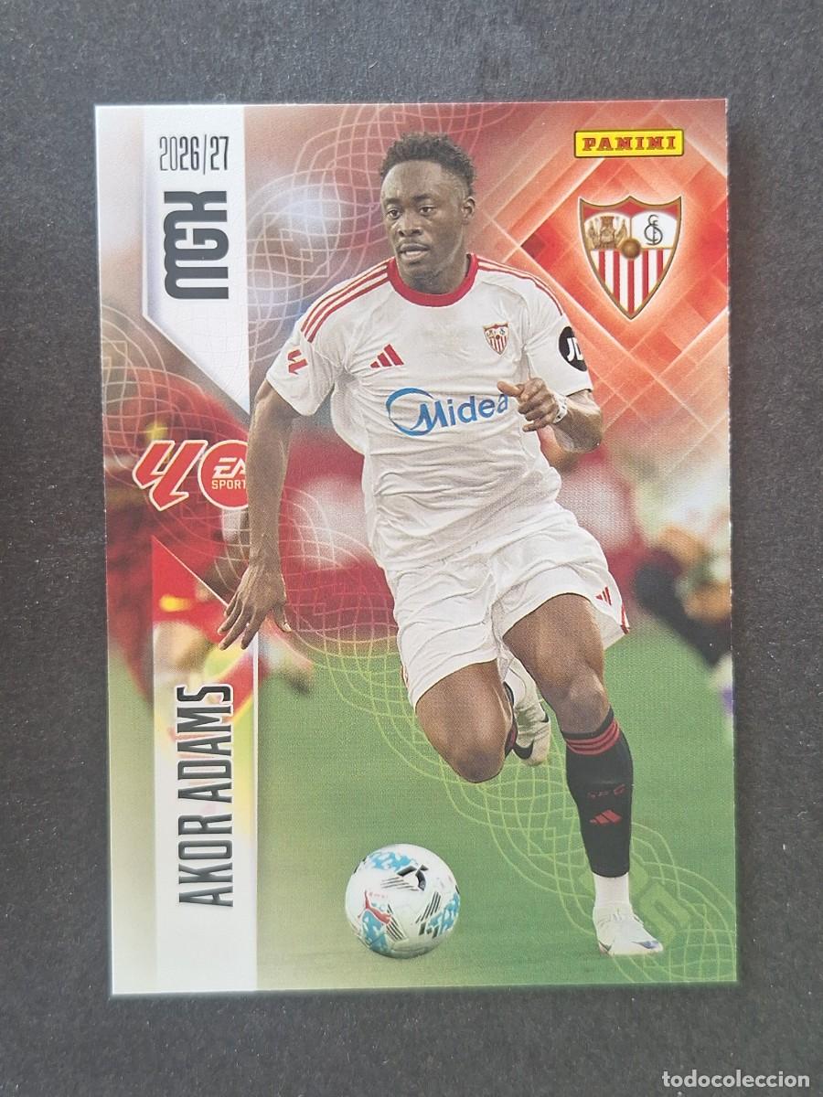 Cromos de f&uacute;tbol: L1 AKOR ADAMS SEVILLA F. C. 341 PANINI MEGACRACKS 2026 2027 26 27