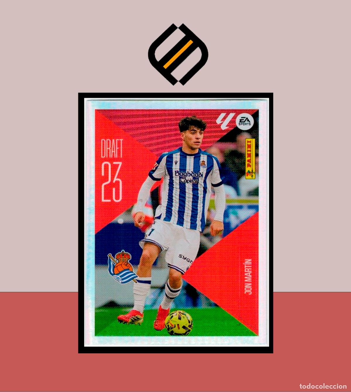 Cromos de f&uacute;tbol: LIGA ESTE 2026 2027 26 27 PANINI DRAFT 23 N&ordm; 13 JON MART&Iacute;N REAL SOCIEDAD STICKER ALB&Uacute;M COLECCI&Oacute;N
