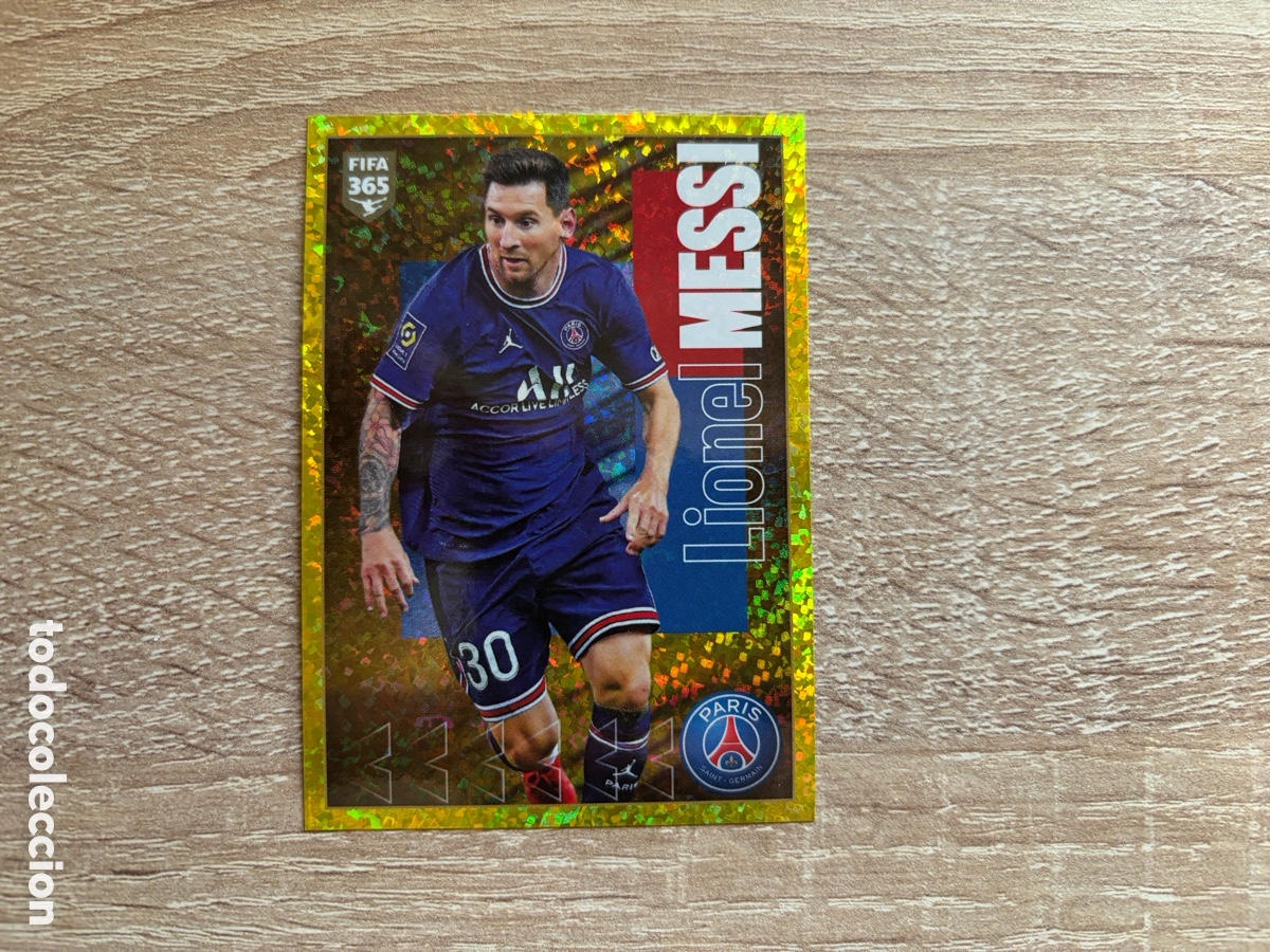 Cromos de f&uacute;tbol: LIONEL MESSI 180 PSG PARIS SAINT GERMAIN FIFA 365 2021 2022 21 22