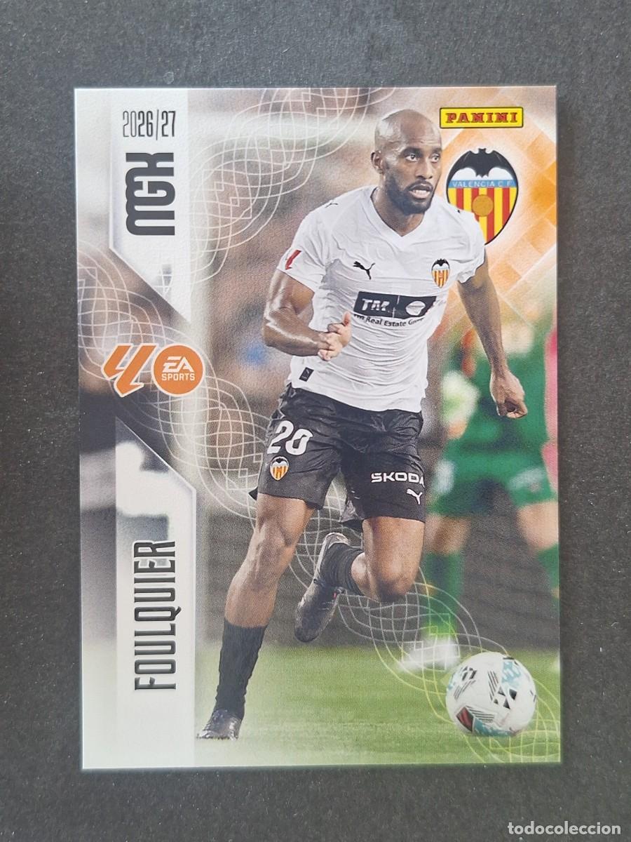 Cromos de f&uacute;tbol: L1 FOULQUIER VALENCIA C. F. 346 PANINI MEGACRACKS 2026 2027 26 27