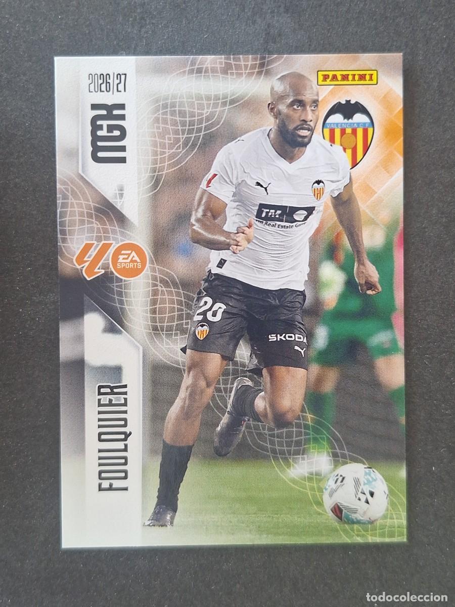 Cromos de f&uacute;tbol: L1 FOULQUIER VALENCIA C. F. 346 PANINI MEGACRACKS 2026 2027 26 27
