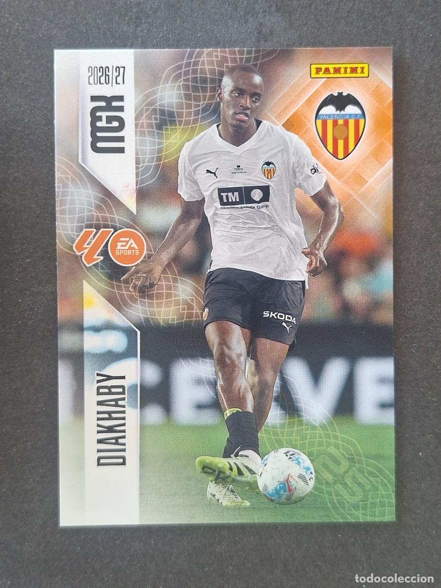 Cromos de f&uacute;tbol: L1 DIAKHABY VALENCIA C. F. 347 PANINI MEGACRACKS 2026 2027 26 27