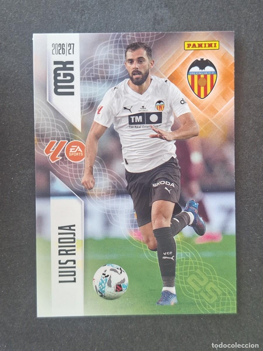 Cromos de f&uacute;tbol: L1 LUIS RIOJA VALENCIA C. F. 355 PANINI MEGACRACKS 2026 2027 26 27