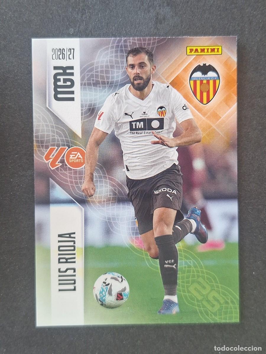 Cromos de f&uacute;tbol: L1 LUIS RIOJA VALENCIA C. F. 355 PANINI MEGACRACKS 2026 2027 26 27