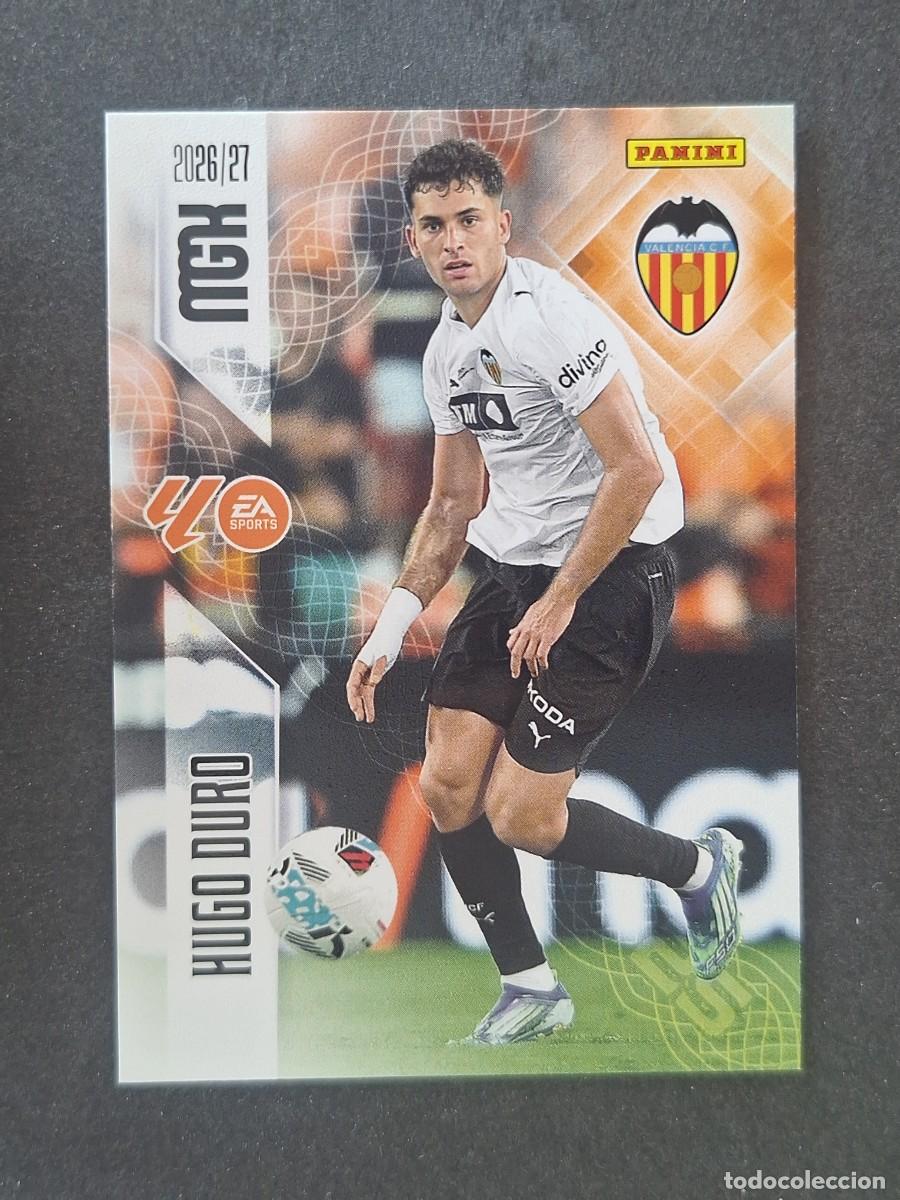 Cromos de f&uacute;tbol: L1 HUGO DURO VALENCIA C. F. 358 PANINI MEGACRACKS 2026 2027 26 27