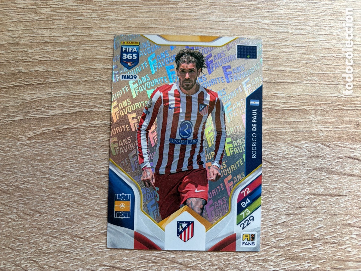 Cromos de f&uacute;tbol: FAN39 RODRIGO DE PAUL PANINI FIFA 365 ADRENALYN XL 2026 FANS' FAVOURITE ATL&Eacute;TICO DE MADRID