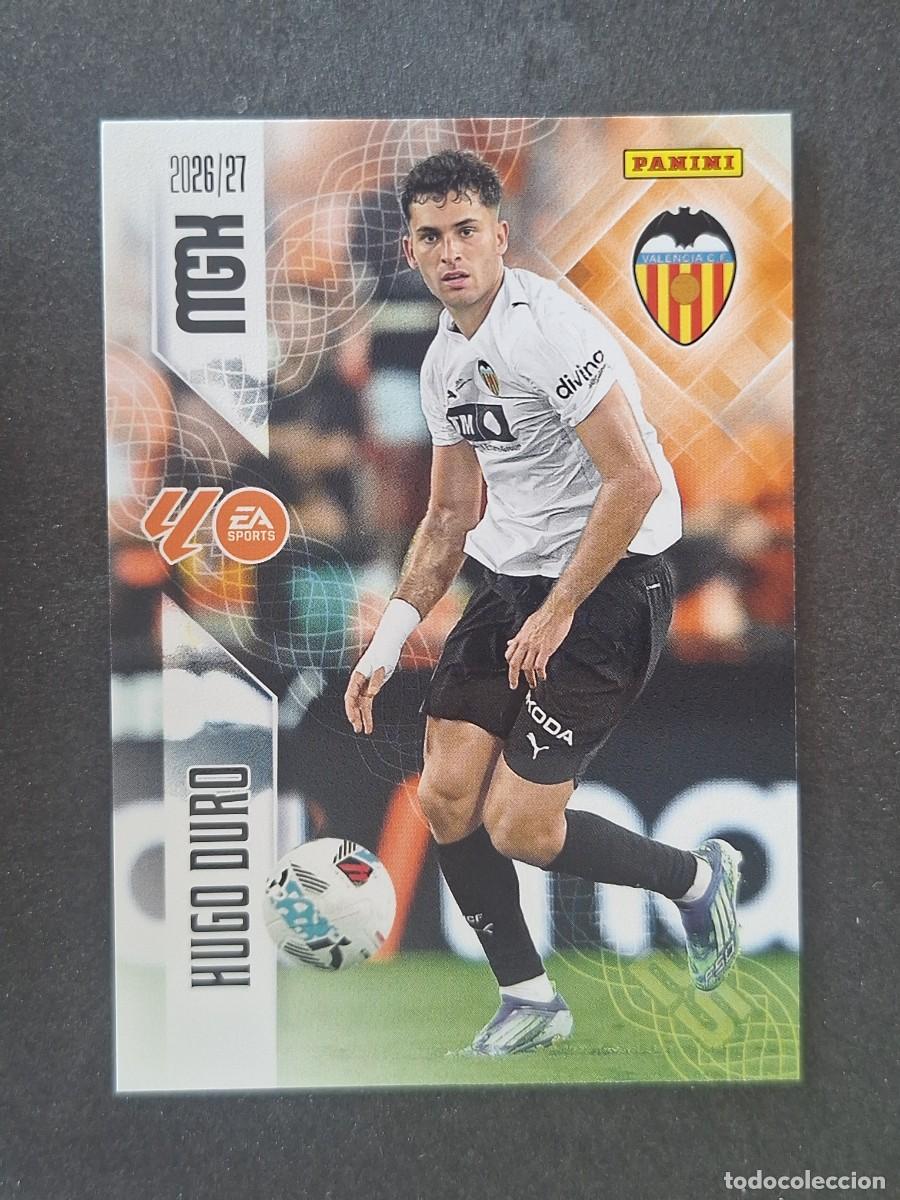 Cromos de f&uacute;tbol: L1 HUGO DURO VALENCIA C. F. 358 PANINI MEGACRACKS 2026 2027 26 27