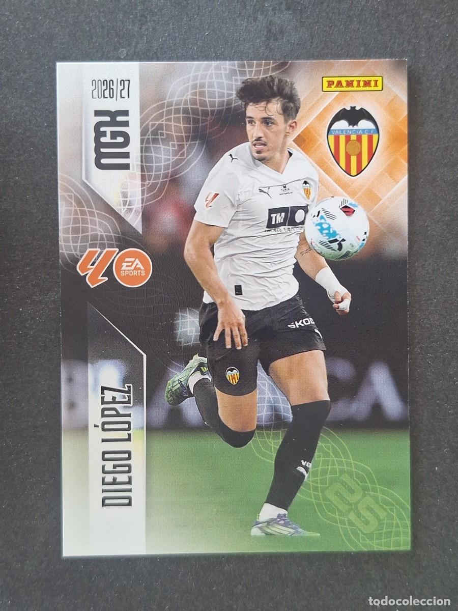 Cromos de f&uacute;tbol: L1 DIEGO LOPEZ VALENCIA C. F. 359 PANINI MEGACRACKS 2026 2027 26 27