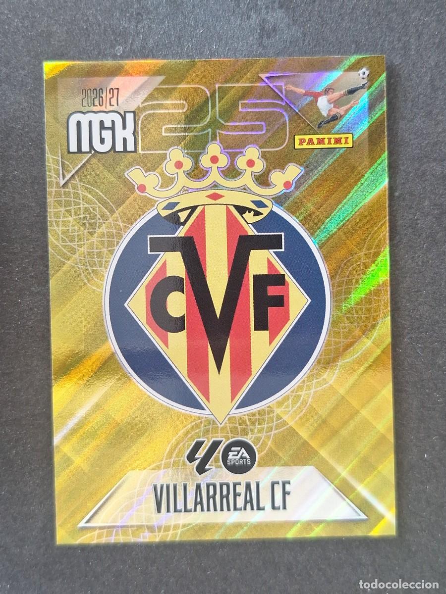Cromos de f&uacute;tbol: L1 ESCUDO VILLARREAL C. F. 361 PANINI MEGACRACKS 2026 2027 26 27