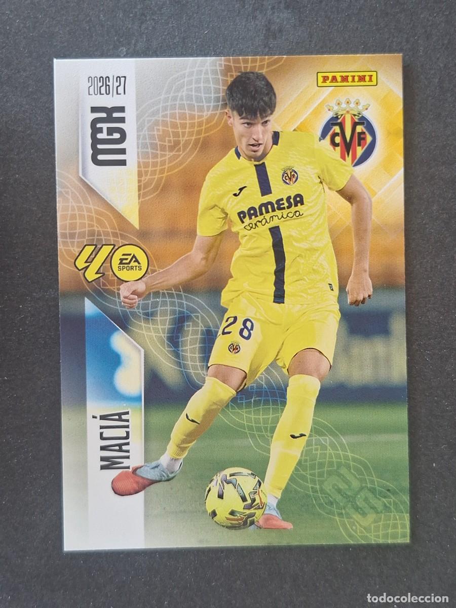 Cromos de f&uacute;tbol: L1 MACIA VILLARREAL C. F. 371 PANINI MEGACRACKS 2026 2027 26 27