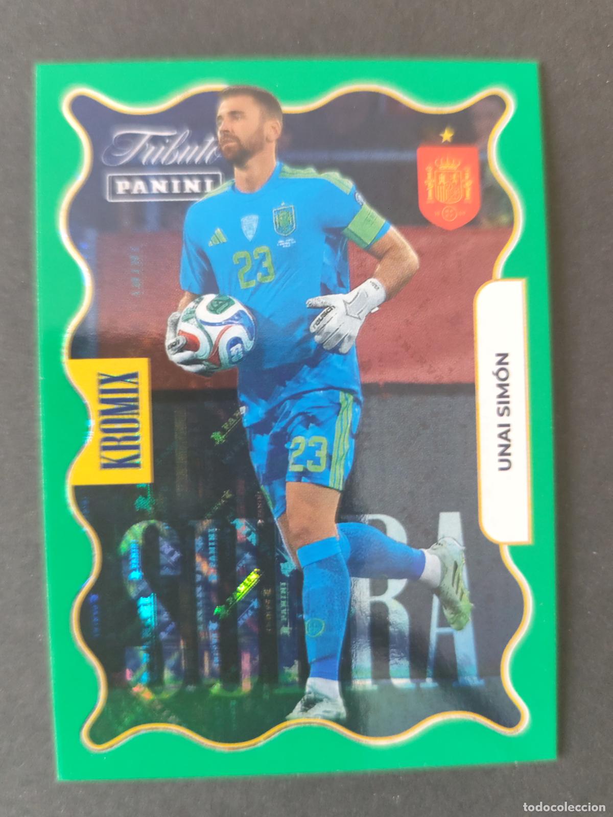 Cromos de f&uacute;tbol: KV71 UNAI SIM&Oacute;N PARALELA SUPRA KROMIX GREEN TRIBUTO SELECCI&Oacute;N ESPA&Ntilde;OLA 2010-2026 &iexcl;VAMOS CAMPEONES!
