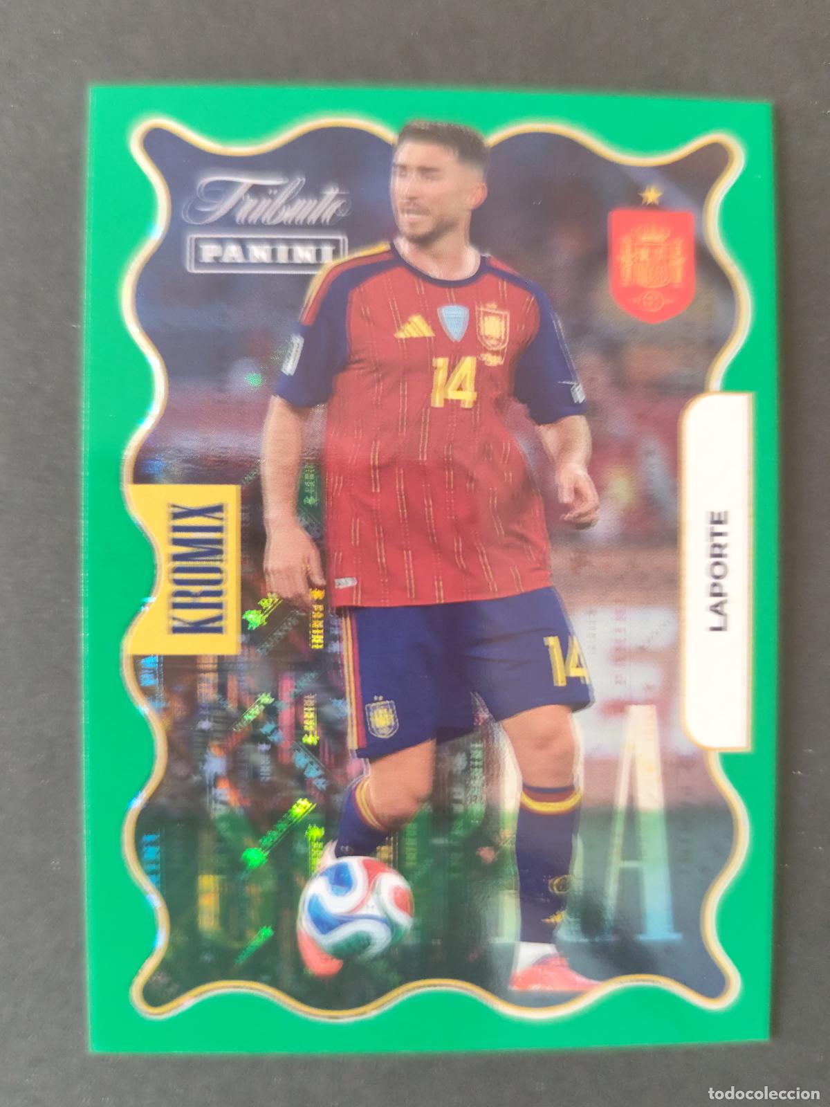 Cromos de f&uacute;tbol: KV74 LAPORTE PARALELA SUPRA KROMIX GREEN TRIBUTO SELECCI&Oacute;N ESPA&Ntilde;OLA 2010-2026 &iexcl;VAMOS CAMPEONES!