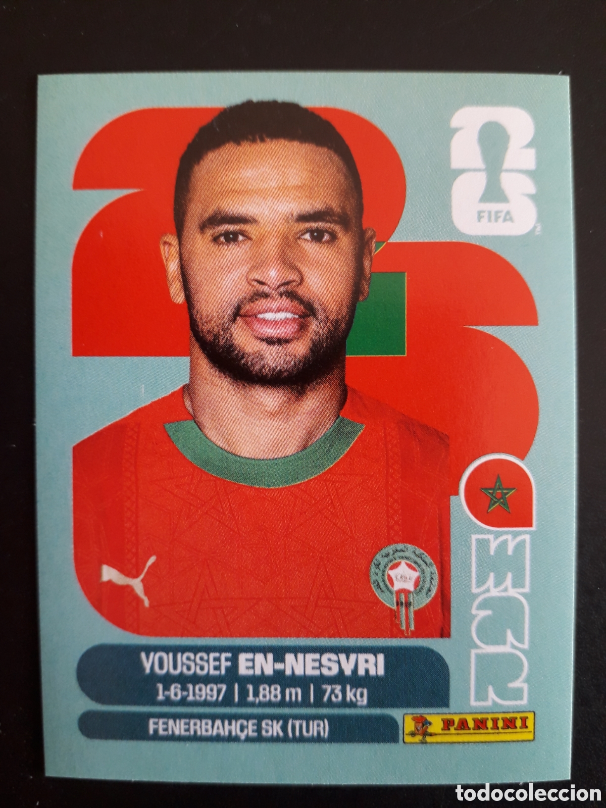 Football Stickers: EN NESYRI MARRUECOS MAR 16 MUNDIAL F&Uacute;TBOL 2026 FIFA WORLD CUP PANINI SIN PEGAR PEDIDO M&Iacute;NIMO 3&euro;