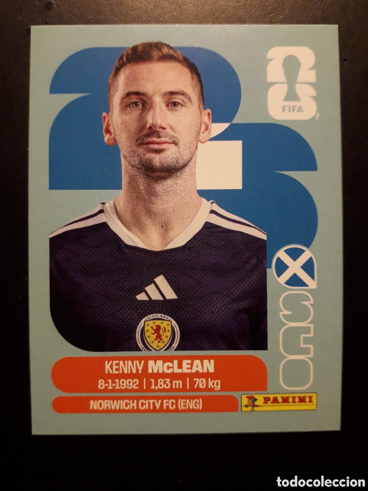 Cromos de f&uacute;tbol: McLEAN ESCOCIA SCO 16 MUNDIAL F&Uacute;TBOL 2026 FIFA WORLD CUP PANINI SIN PEGAR PEDIDO M&Iacute;NIMO 3&euro;