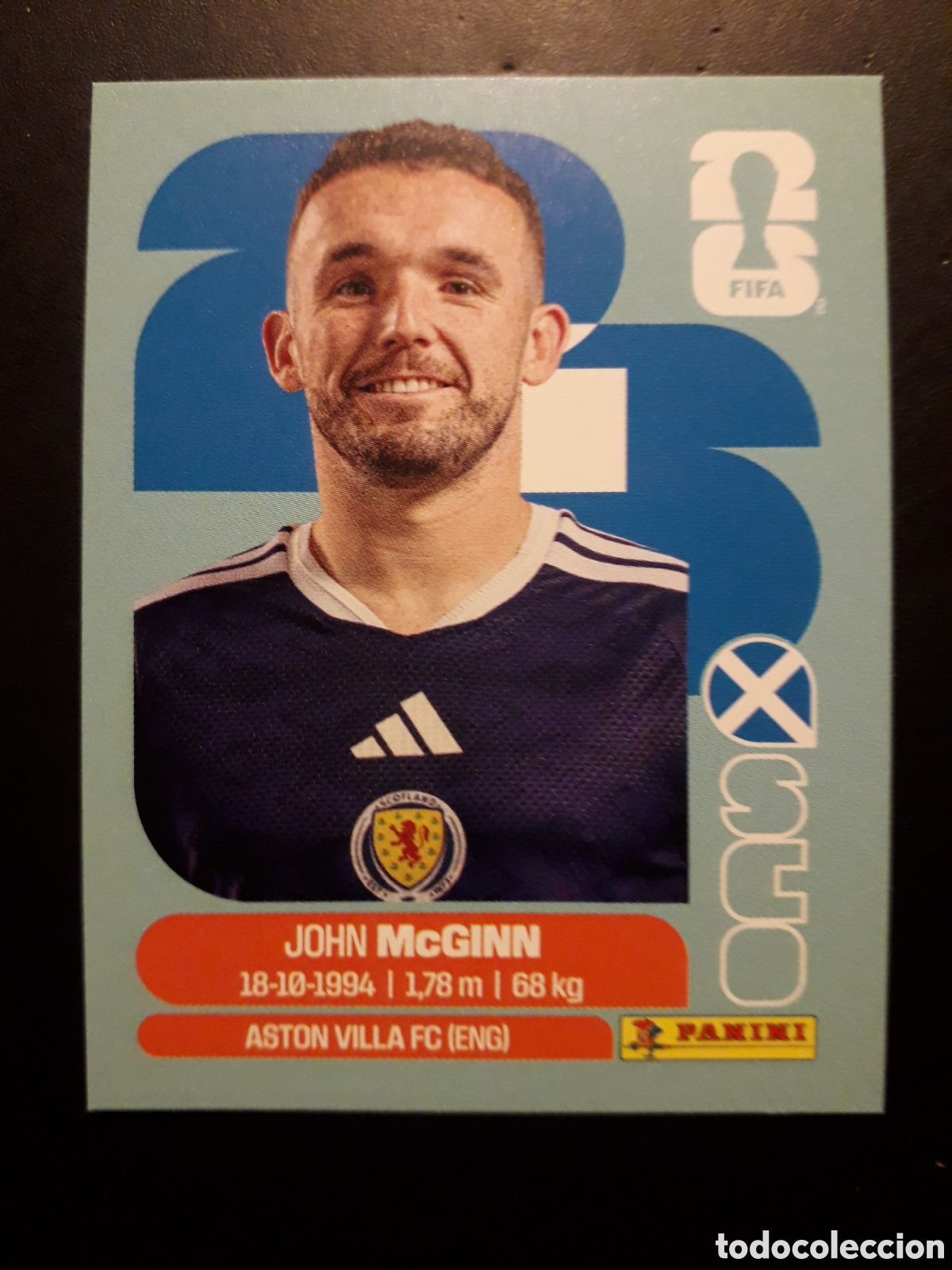 Cromos de f&uacute;tbol: McGINN ESCOCIA SCO 17 MUNDIAL F&Uacute;TBOL 2026 FIFA WORLD CUP PANINI SIN PEGAR PEDIDO M&Iacute;NIMO 3&euro;