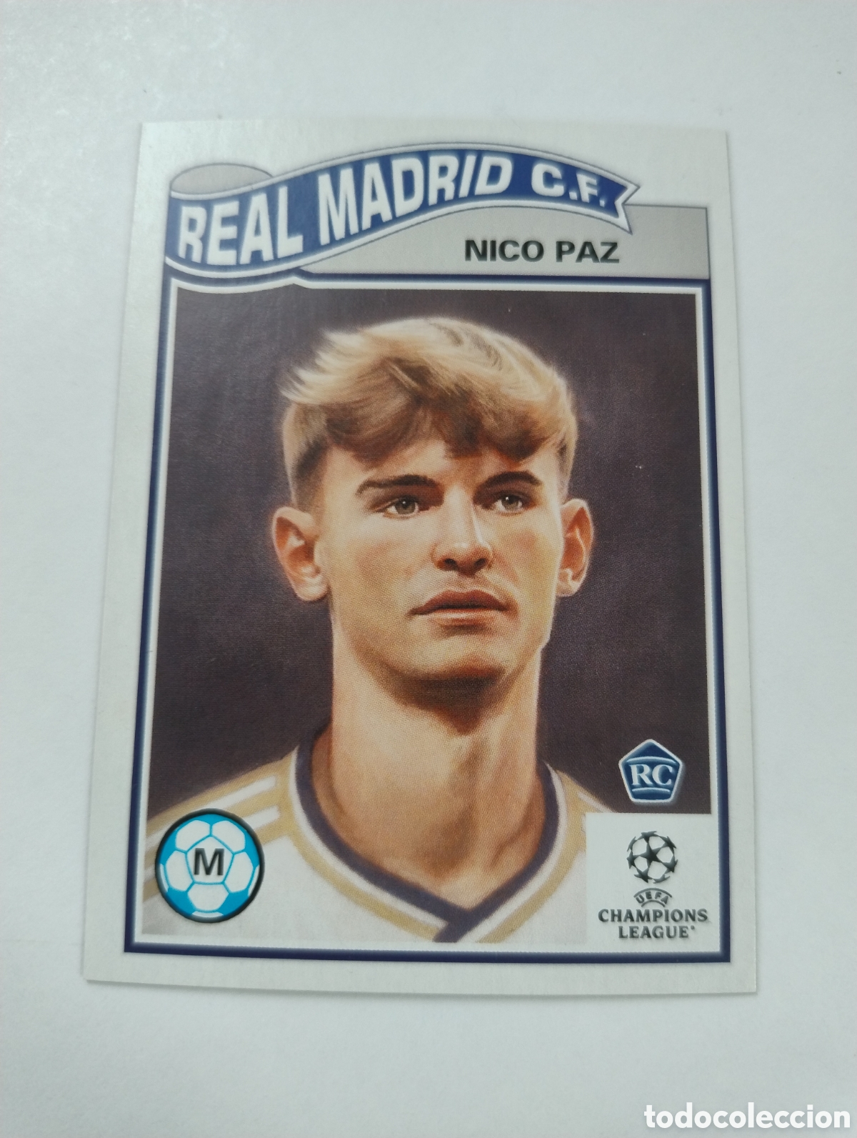 Cromos de f&uacute;tbol: 633 - Nico Paz - Real Madrid - Topps Living Set