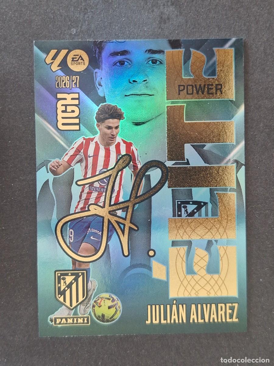 Cromos de f&uacute;tbol: L1 JULIAN ALVAREZ ATLETICO DE MADRID ELITE POWER 8P PANINI MEGACRACKS 2026 2027 26 27