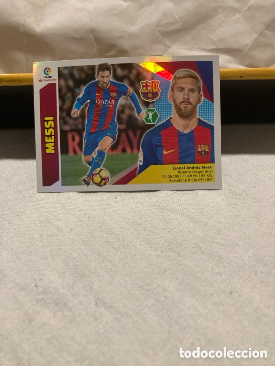 Cromos de f&uacute;tbol: Messi fc Barcelona la liga 2017-18