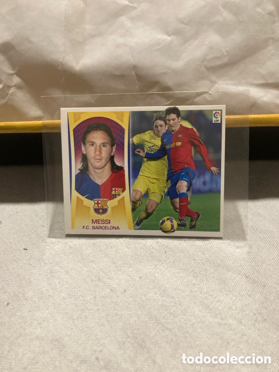 Football Stickers: Messi fc Barcelona este la liga 2009-10