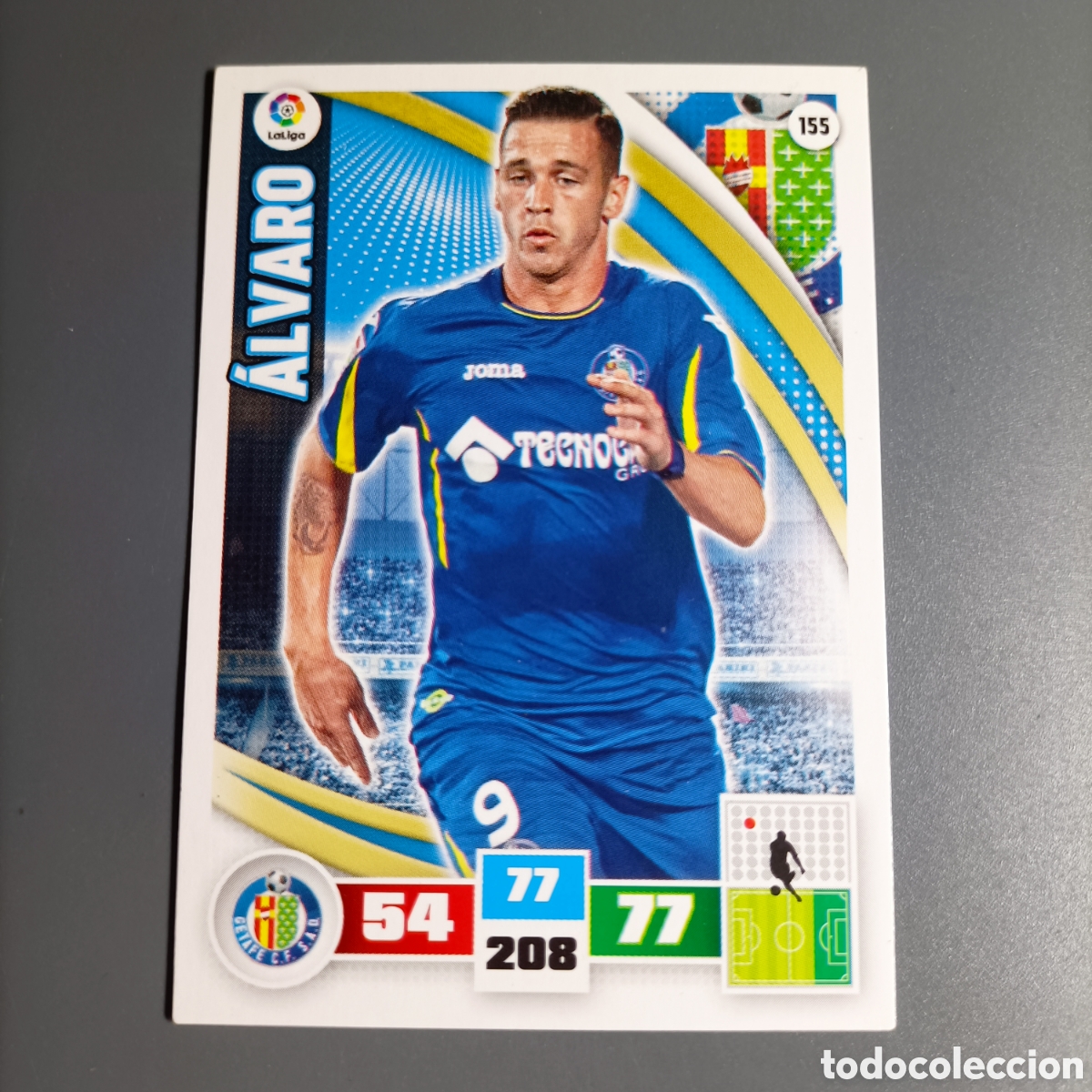 Football Stickers: ADRENALYN. LIGA 2015-2016 (GETAFE) №155 &Aacute;LVARO