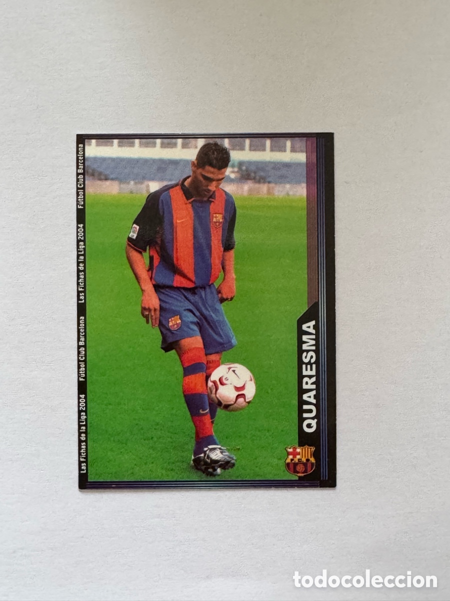 Football Stickers: Ricardo Quaresma - FC Barcelona - Las Fichas de la Liga 2004