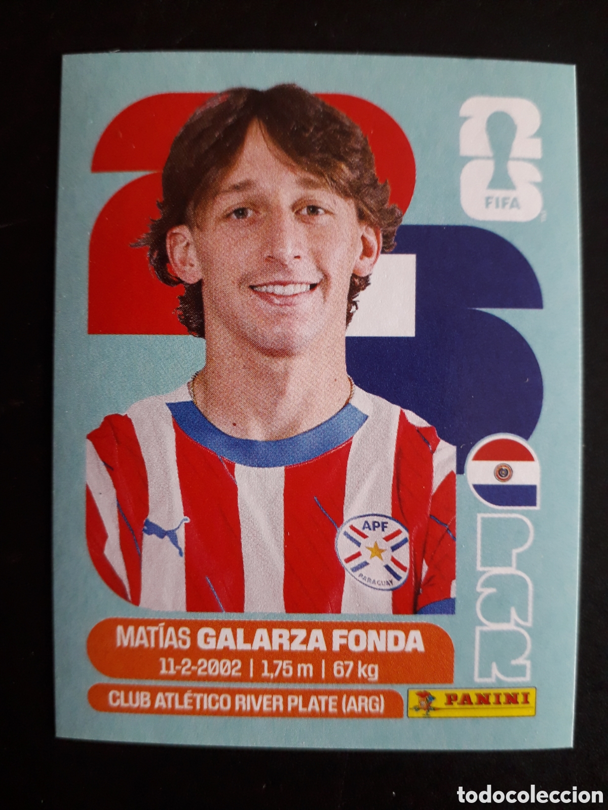 Football Stickers: GALARZA FONDA PARAGUAY PAR 14 MUNDIAL F&Uacute;TBOL 2026 FIFA WORLD CUP PANINI SIN PEGAR PEDIDO M&Iacute;NIMO 3&euro;.