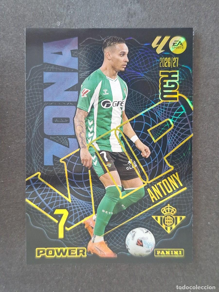 Cromos de f&uacute;tbol: L1 ANTONY REAL BETIS BALOMPIE ZONA VIP POWER 388P PANINI MEGACRACKS 2026 2027 26 27