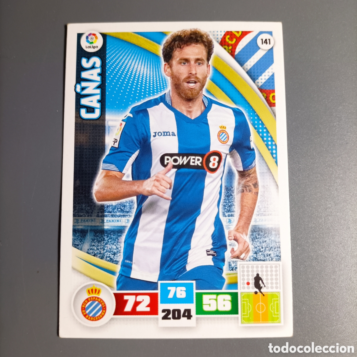 Cromos de f&uacute;tbol: ADRENALYN. LIGA 2015-2016 (ESPANYOL) №141 CA&Ntilde;AS