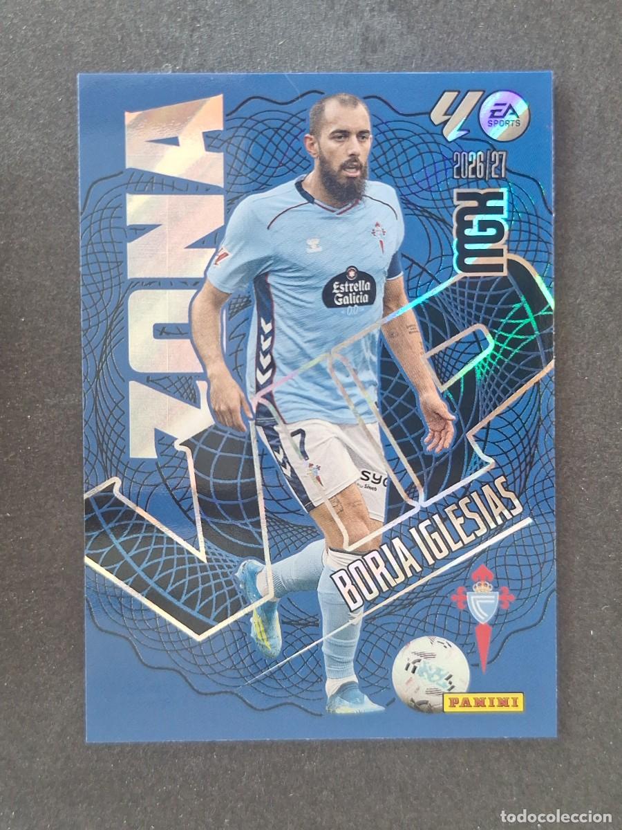 Cromos de f&uacute;tbol: L1 BORJA IGLESIAS CELTA DE VIGO ZONA VIP 389 PANINI MEGACRACKS 2026 2027 26 27