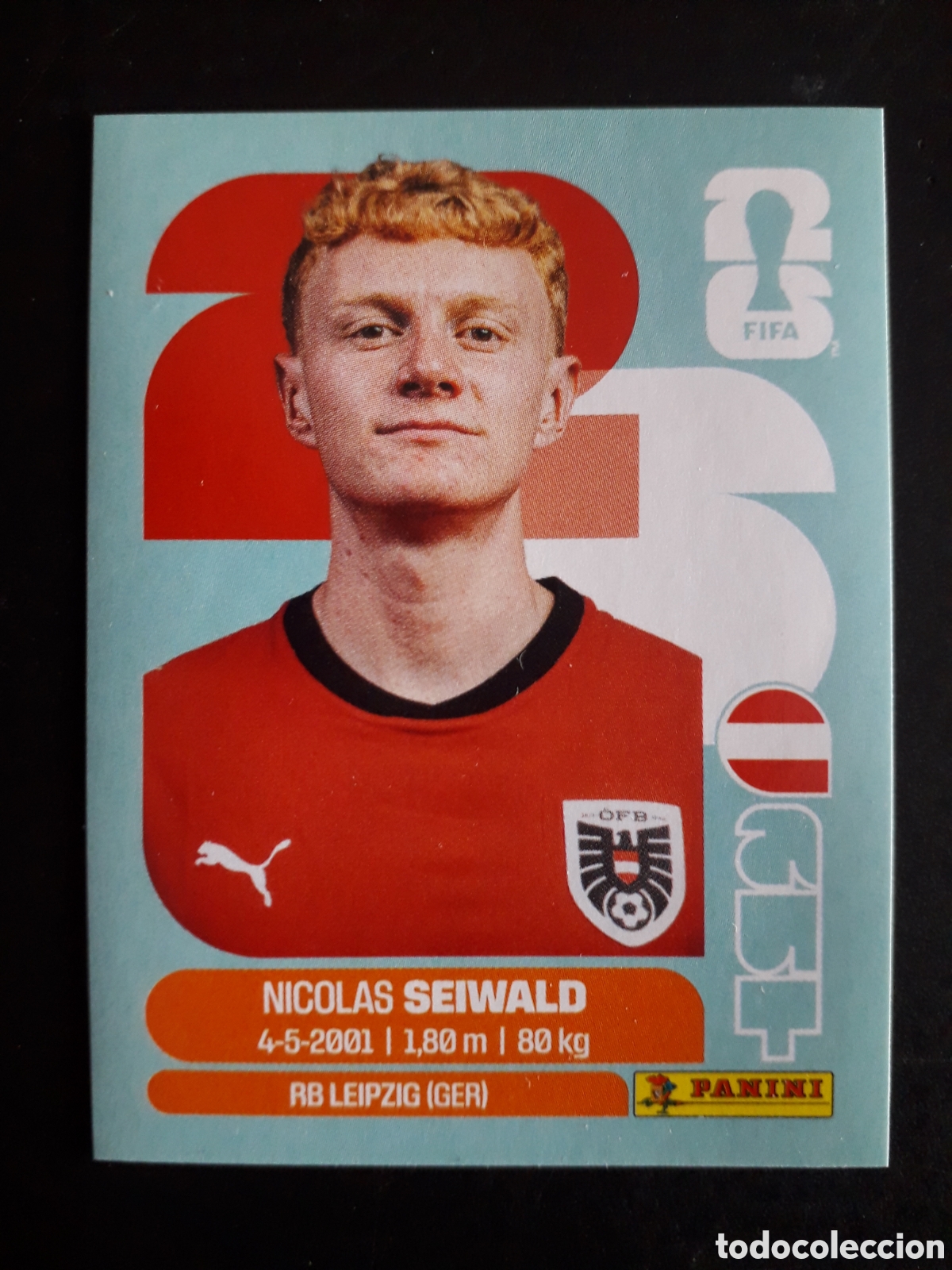 Cromos de f&uacute;tbol: SEIWALD AUSTRIA AUT 15 MUNDIAL F&Uacute;TBOL 2026 FIFA WORLD CUP PANINI SIN PEGAR PEDIDO M&Iacute;NIMO 3&euro;