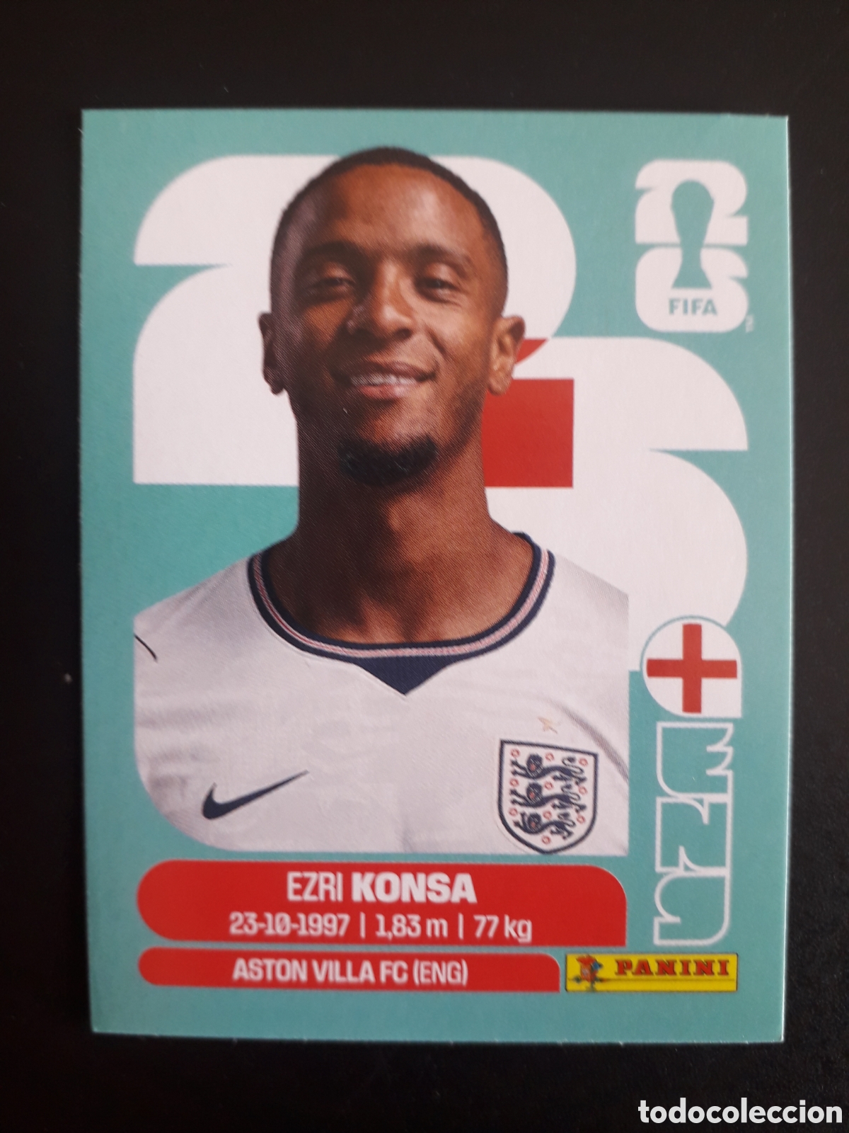 Cromos de f&uacute;tbol: KONSA INGLATERRA ENG 5 MUNDIAL F&Uacute;TBOL 2026 FIFA WORLD CUP PANINI SIN PEGAR PEDIDO M&Iacute;NIMO 3&euro;