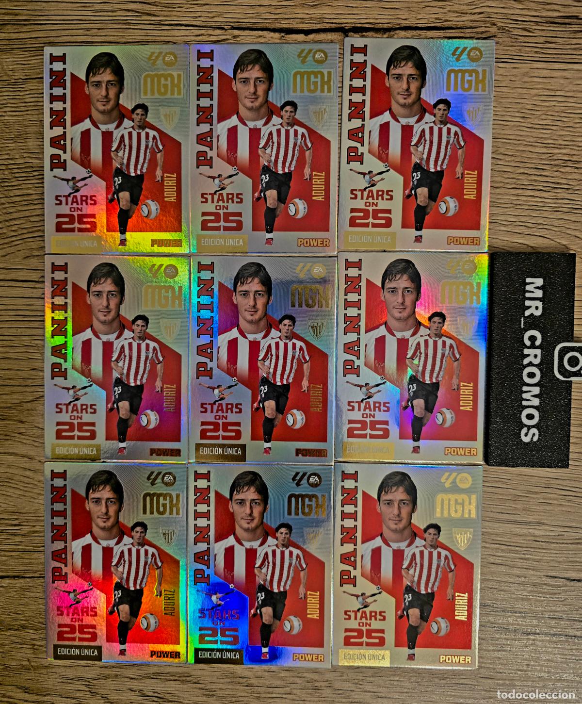 Fu&szlig;ball-Sticker: LOTE 9 CARDS MEGACRACKS 26/27 CARD STARS POWER ON 25
