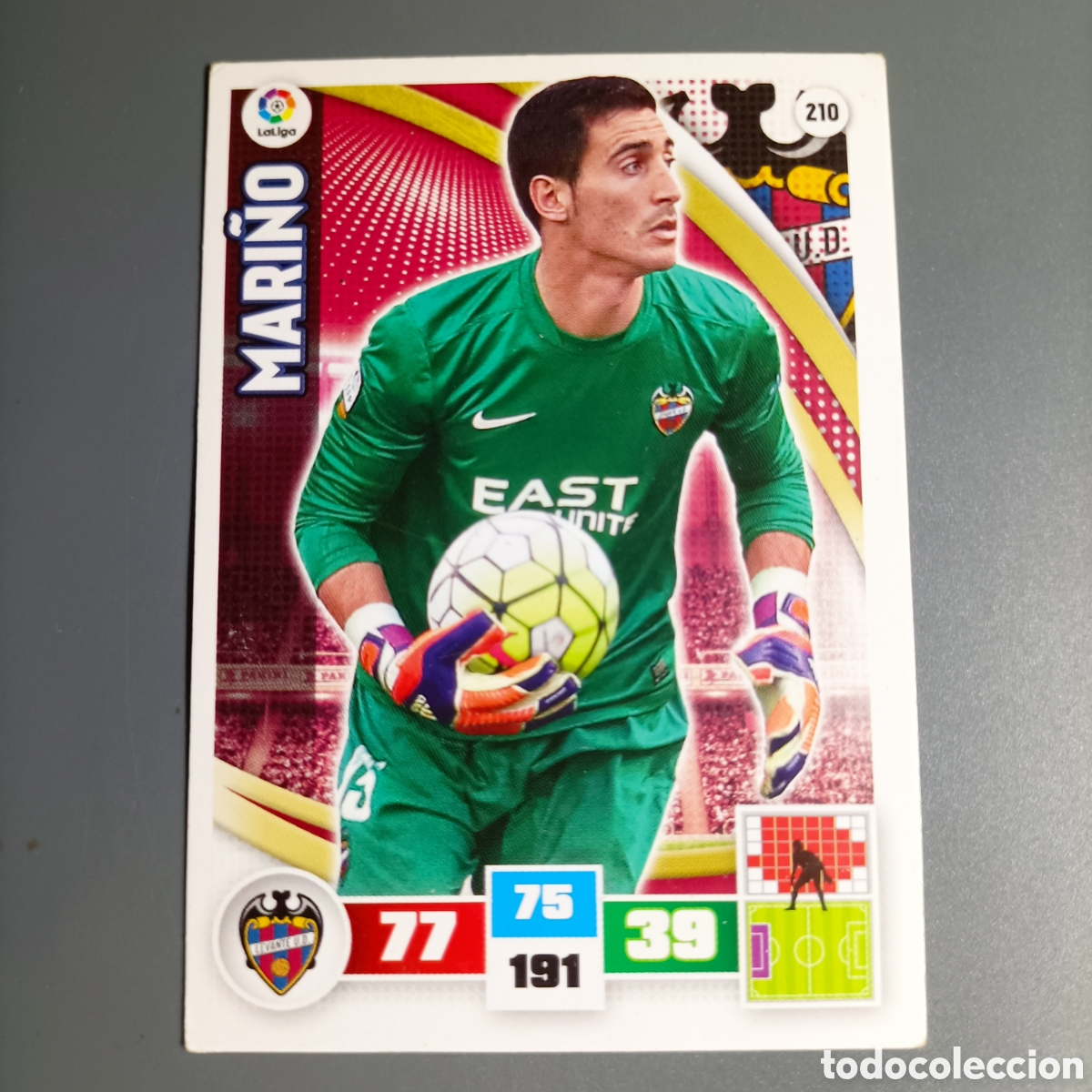 Fu&szlig;ball-Sticker: ADRENALYN. LIGA 2015-2016 (LEVANTE) №210 MARI&Ntilde;O