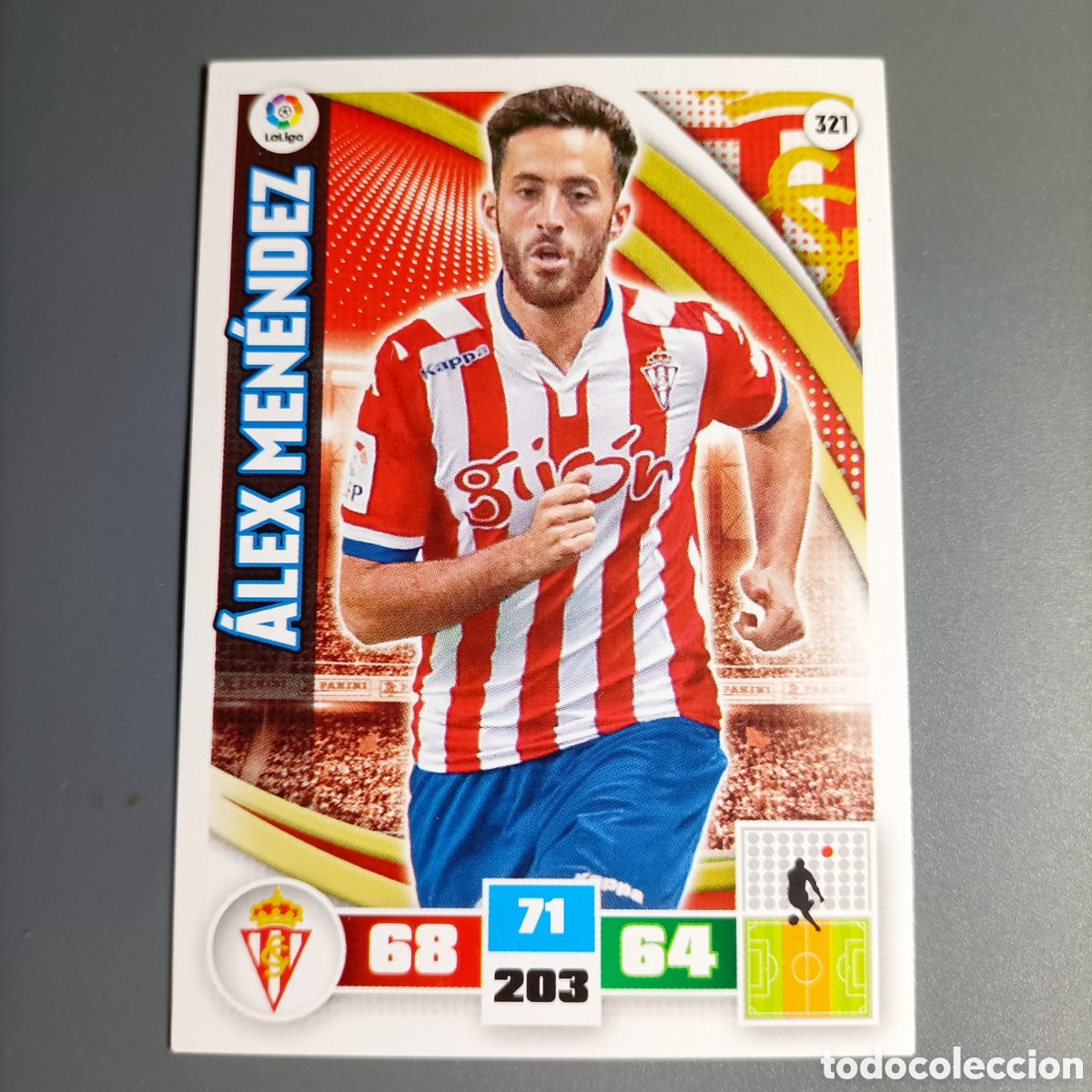 Fu&szlig;ball-Sticker: ADRENALYN. LIGA 2015-2016 (SPORTING) №321 &Aacute;LEX MEN&Eacute;NDEZ