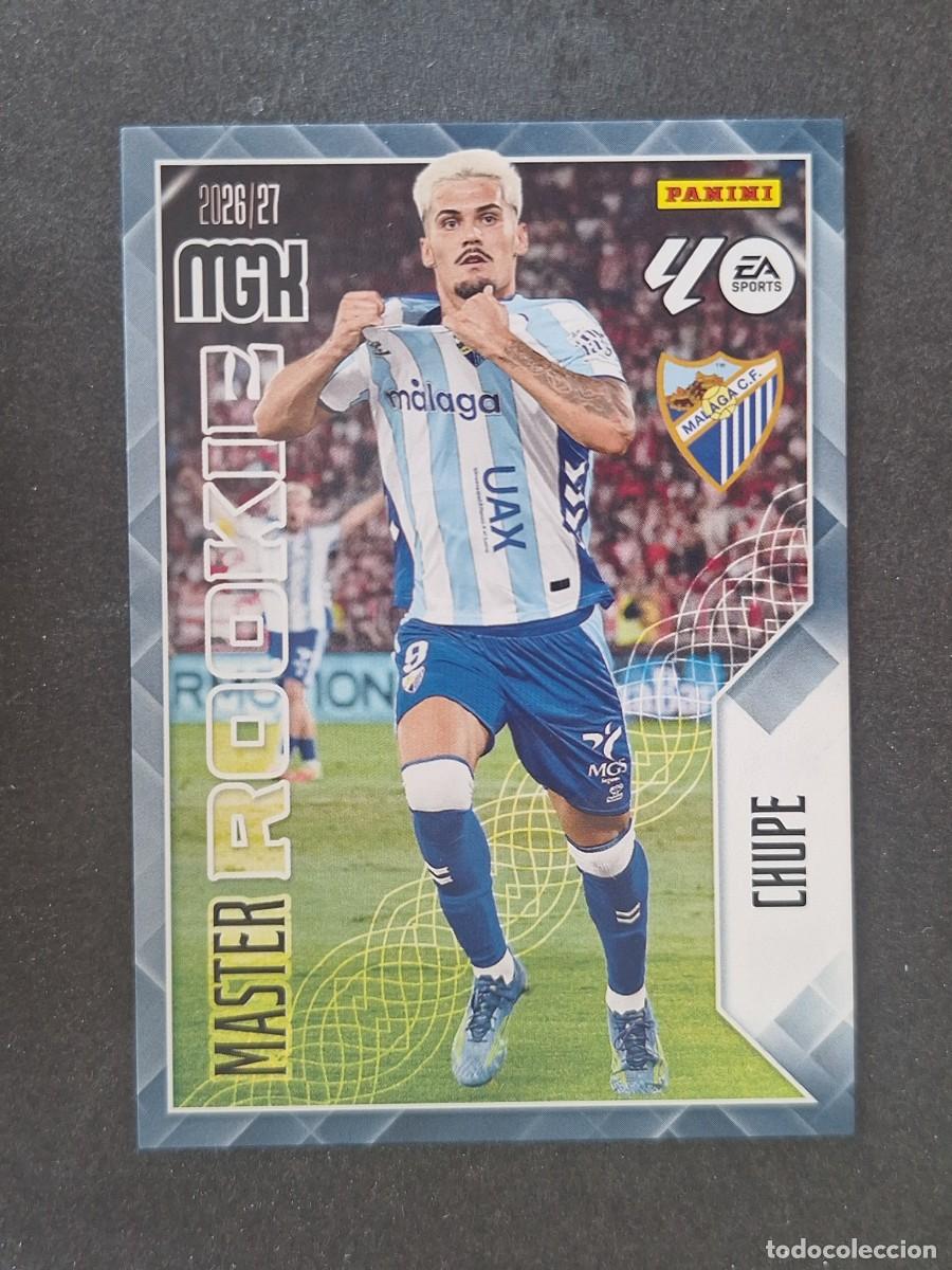 Fu&szlig;ball-Sticker: L1 CHUPE MALAGA C. F. MASTER ROOKIE 409 PANINI MEGACRACKS 2026 2027 26 27