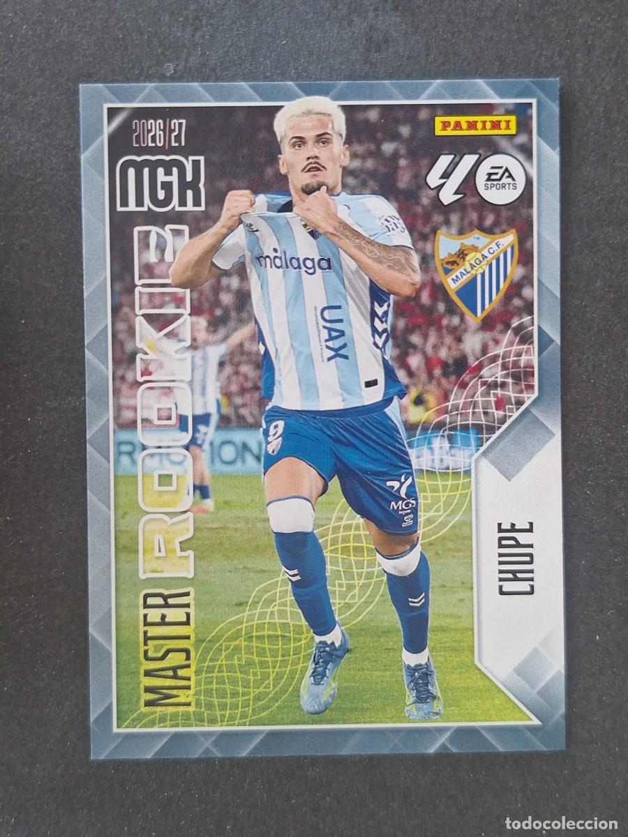 Fu&szlig;ball-Sticker: L1 CHUPE MALAGA C. F. MASTER ROOKIE 409 PANINI MEGACRACKS 2026 2027 26 27