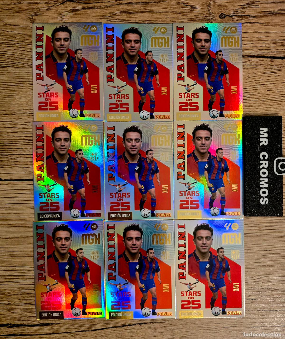 Fu&szlig;ball-Sticker: LOTE 9 CARDS MEGACRACKS 26/27 CARD STARS POWER ON 25